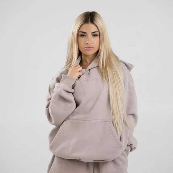 Jackets & Blazers - 163 Comfrt hoodie color bark